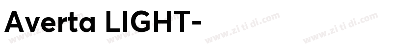 Averta LIGHT字体转换